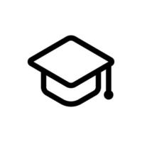 Simple Graduation icon. The icon can be used for websites, print templates, presentation templates, illustrations, etc vector