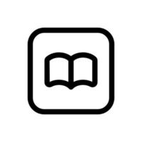 Simple Book icon. The icon can be used for websites, print templates, presentation templates, illustrations, etc vector