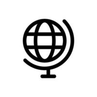 Simple Globe icon. The icon can be used for websites, print templates, presentation templates, illustrations, etc vector