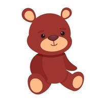 Cute teddy bear, vector illustration