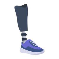 Leg prostheses, vector illustration