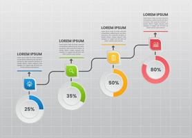 Progress Infographic Template vector