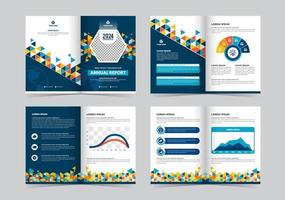 Non-Profit Organization Annual Report Template vector