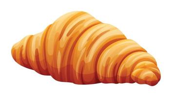 Croissant vector illustration. Bakery product isolated on white background