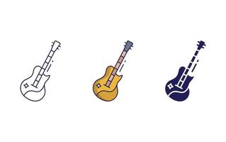 icono de vector de guitarra