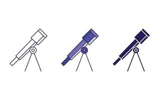 telescope vector icon