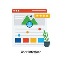 User Interface Vector Flat Icons. Simple stock illustration stock