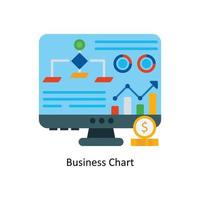 Business Chart Vector Flat Icons. Simple stock illustration stock