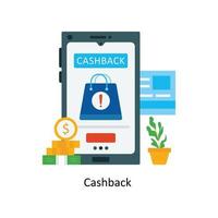 Cash back  Vector Flat Icons. Simple stock illustration stock