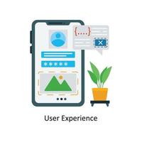 User Experience Vector Flat Icons. Simple stock illustration stock