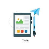 Tablet  Vector Flat Icons. Simple stock illustration stock