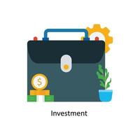 Investment  Vector Flat Icons. Simple stock illustration stock