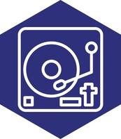 Vinyl Player Vector Icon Design