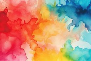 rainbow watercolour ink background photo