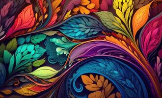 Colorful organic background design . photo