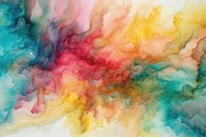 rainbow watercolour ink background photo