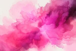 pink watercolor background . photo