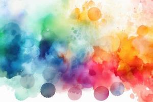 rainbow watercolour ink background photo