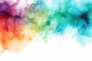 rainbow watercolour ink background photo