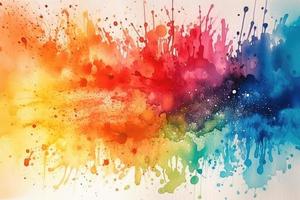 rainbow watercolour ink background photo