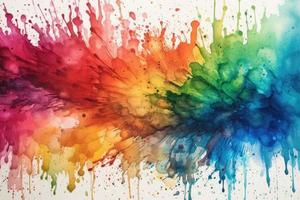 rainbow watercolour ink background photo