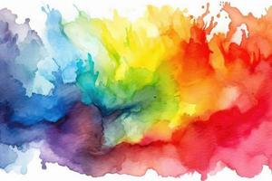 rainbow watercolour ink background photo