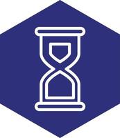 Sand Clock Vector Icon Design