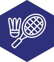 diseño de icono de vector de bádminton