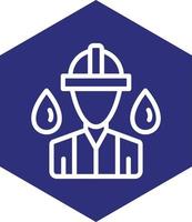 Oil Worker Vector Icon Design