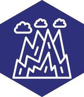 Rocky Mountains Vector Icon Design
