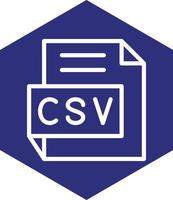 CSV Vector Icon Design