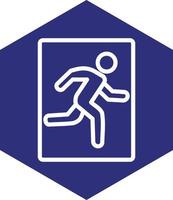 Emergency Exit Vector Icon Design