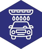 Car Wash Vector Icon Design