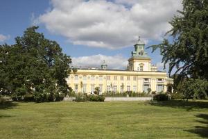 Royal palace located in the Wilanow district of Warsaw, Poland photo