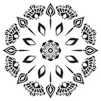 mandala modelo plantilla resumen floral ornamento vector