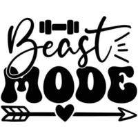 beast mode t shirt design vector