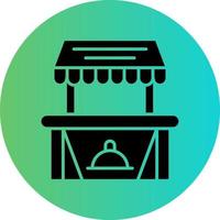 Food Stall Vector Icon Design