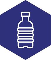 Water Bottle Vector Icon Design