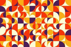 Modern abstract geometric pattern of Bauhaus grid vector