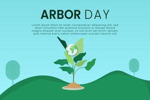 Arbor Day Natural Environmental Protection Vector Illustration