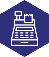 Cash Register Vector Icon Design