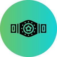 Champion Belt Vector Icon Design