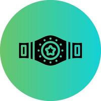 Champion Belt Vector Icon Design