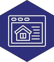 House Website Vector Icon Design