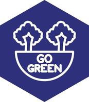 Go Green Vector Icon Design