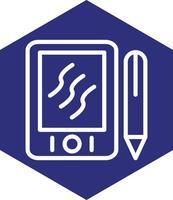 Graphic Tablet Vector Icon Design