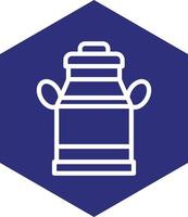 Milk Tank Vector Icon Design