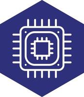 CPU Processor Vector Icon Design
