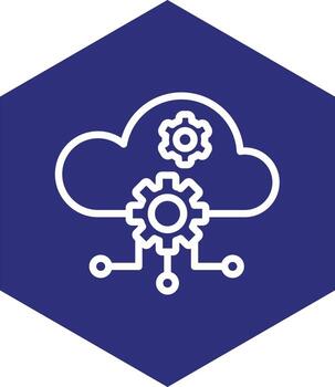 diseño de icono de vector de computación en la nube