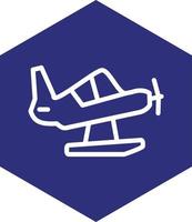 Seaplane Vector Icon Design